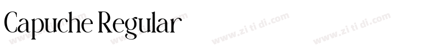 Capuche Regular字体转换 Capuche Regular字体转换
